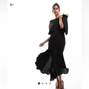 NWT ASOS Black Asymmetrical Dress